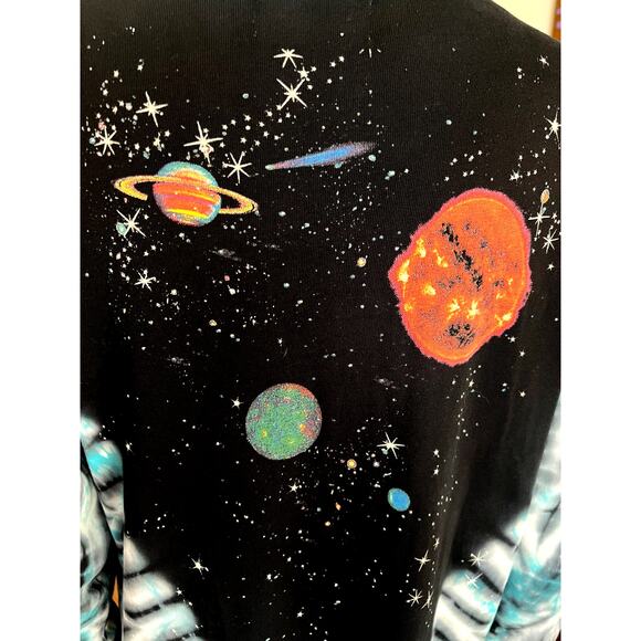Ovadia New york 100% Cotton Planets Tie Dye Jersey Long Sleeves Size XL - Picture 5 of 9